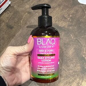 BLAQ Luxury Daily Styling Lotion - Pink and Black